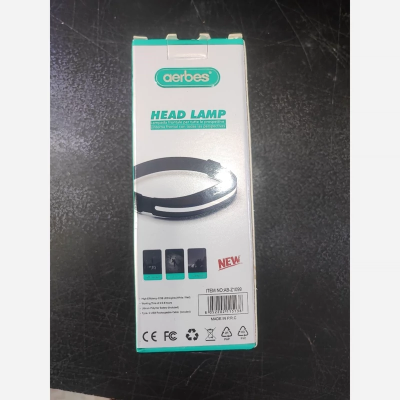 چراغ پیشانی COBA چندین حالت نور کاربردی و سنسور